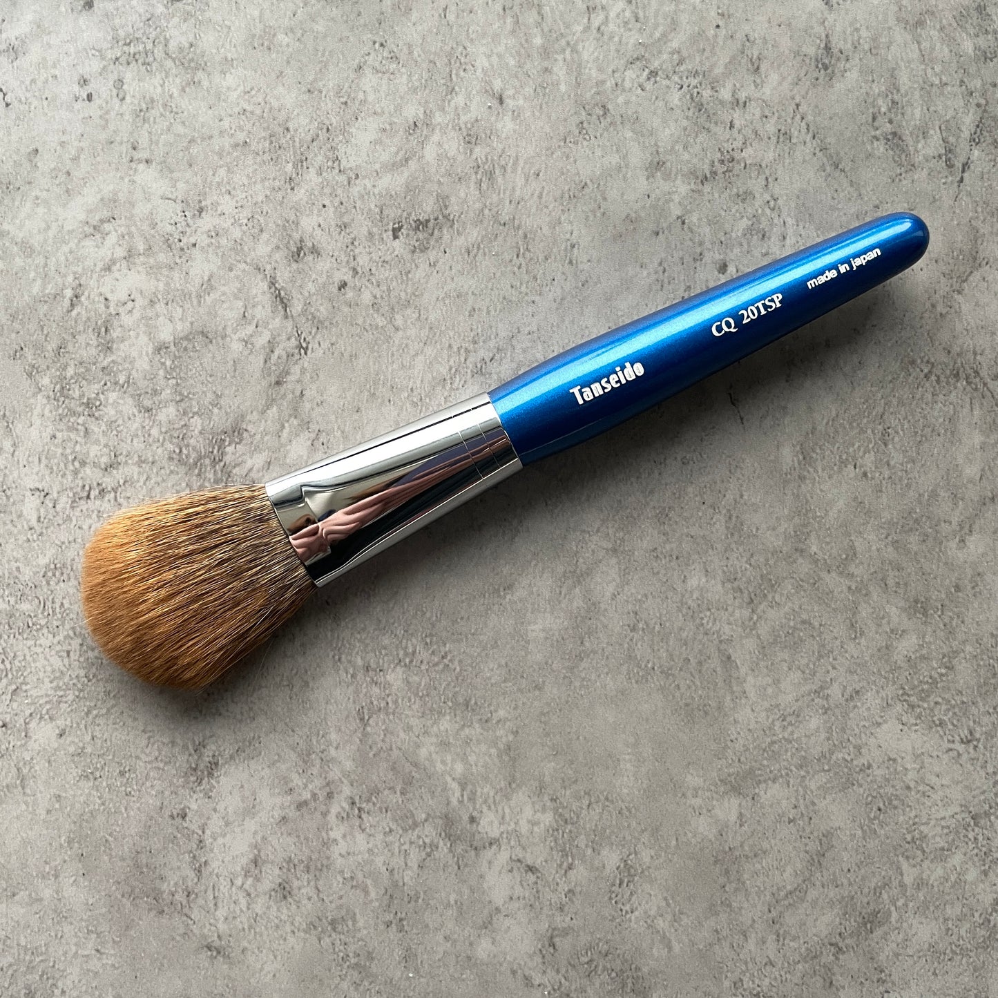 Tanseido Cheek/Power Brush CQ20TSP,medium handle,flat round,tree squirrel