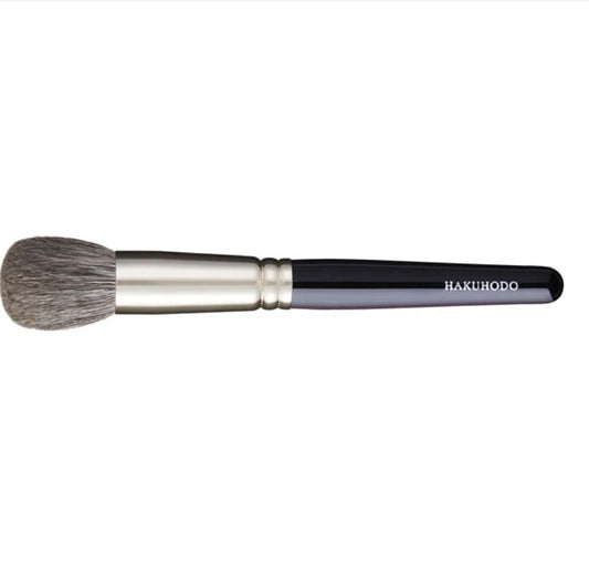 HAKUHODO G6430 cheek brush round gray squirrel mix goat