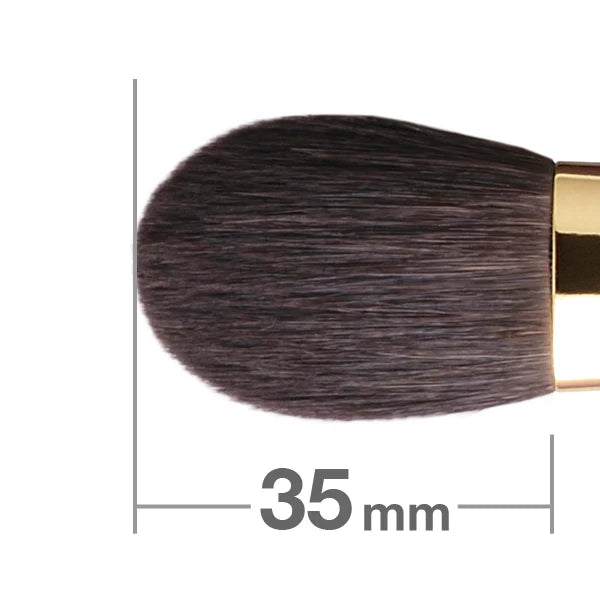 HAKUHODO S111BK cheek brush flat gray hair