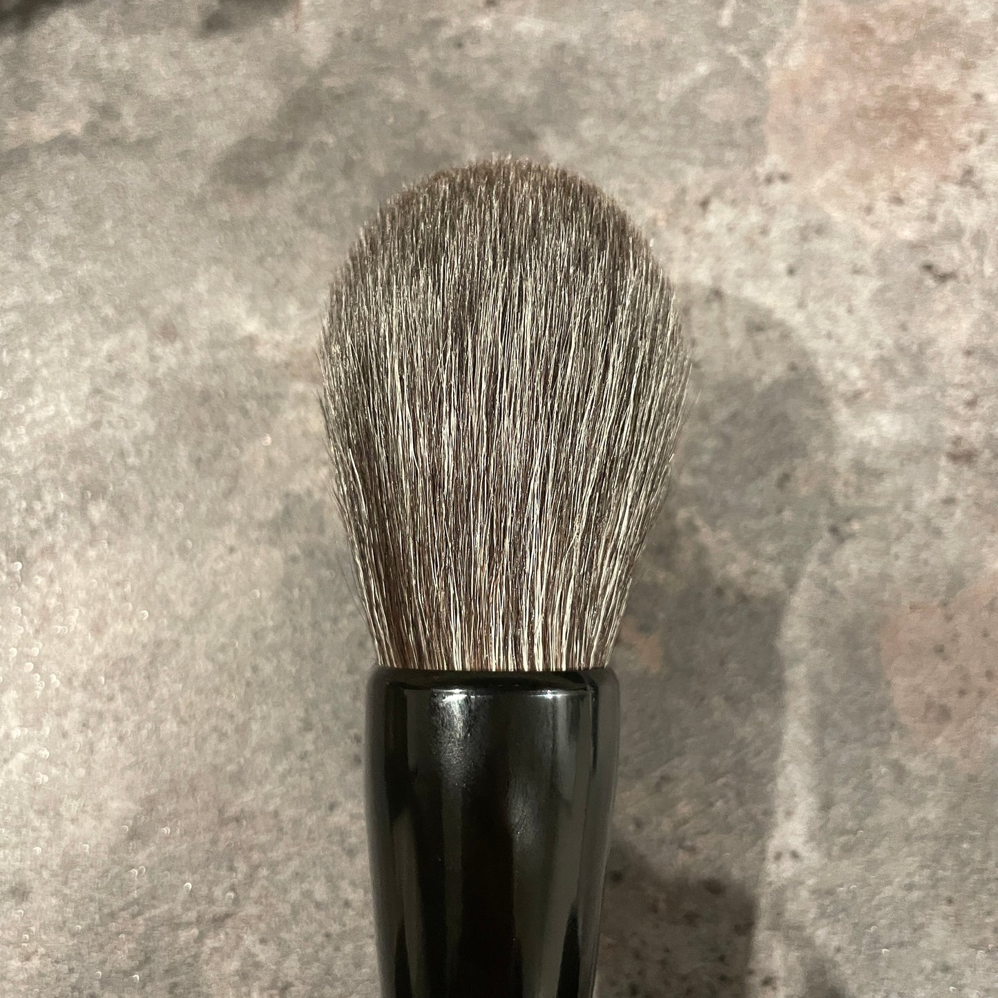Chikuhodoxbobo face powder brush,jumbo round,gray squirrel mix saikoho,Makie handle owl