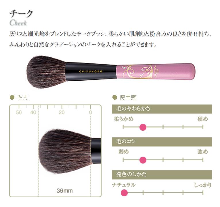 CHIKUHODOcollection 2025 Makeup brush Antique pink