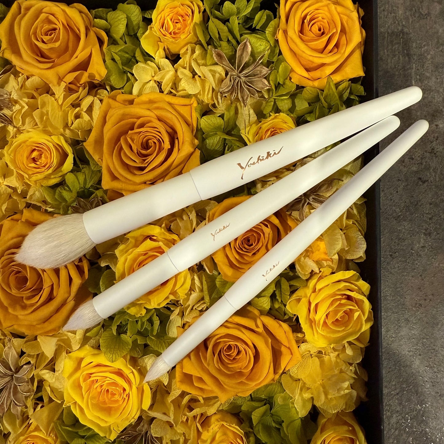 KOYUDO makeup brush set Yoshiki Tenpyofude set high grade saikoho goat YUITSUMUNI