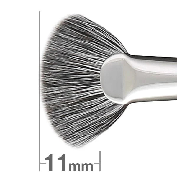 Hakuhodo F7145 fan brush gray squirrel mix goat