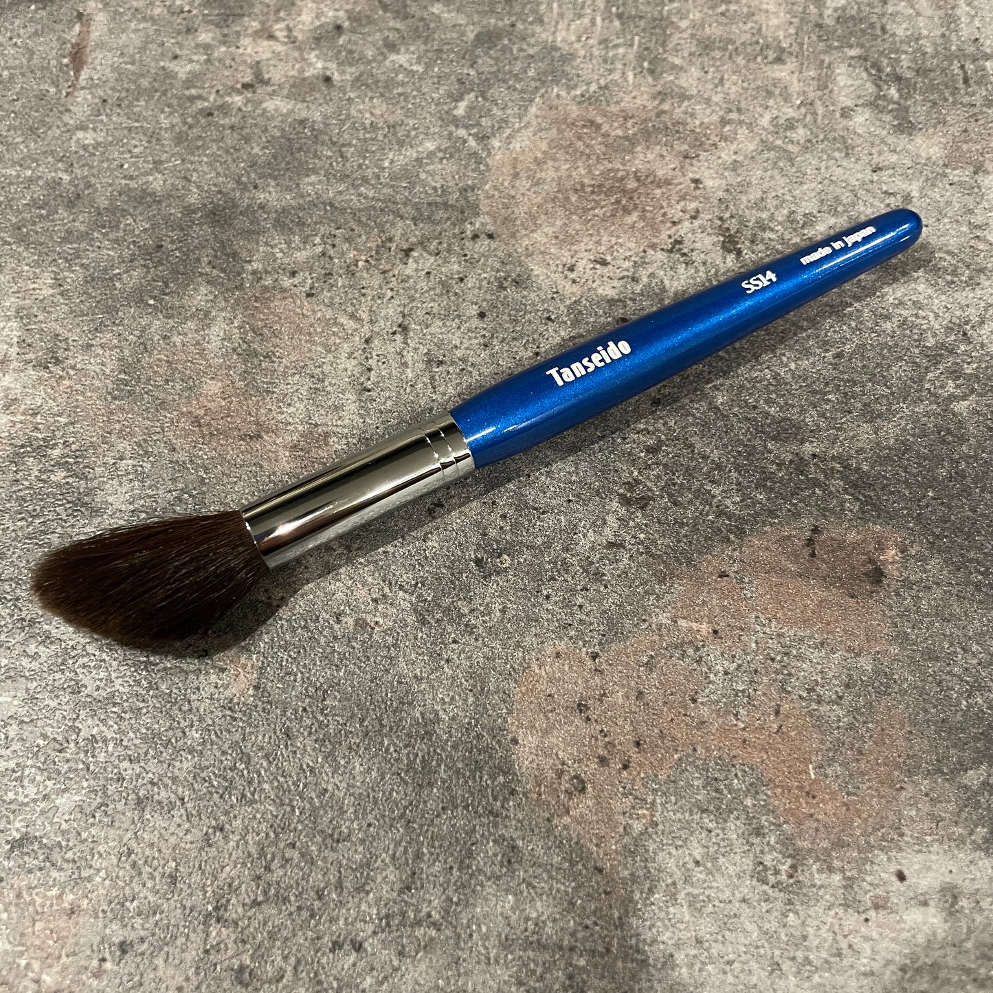 Tanseido SS14,highlight brush,angle,old gray squirrel