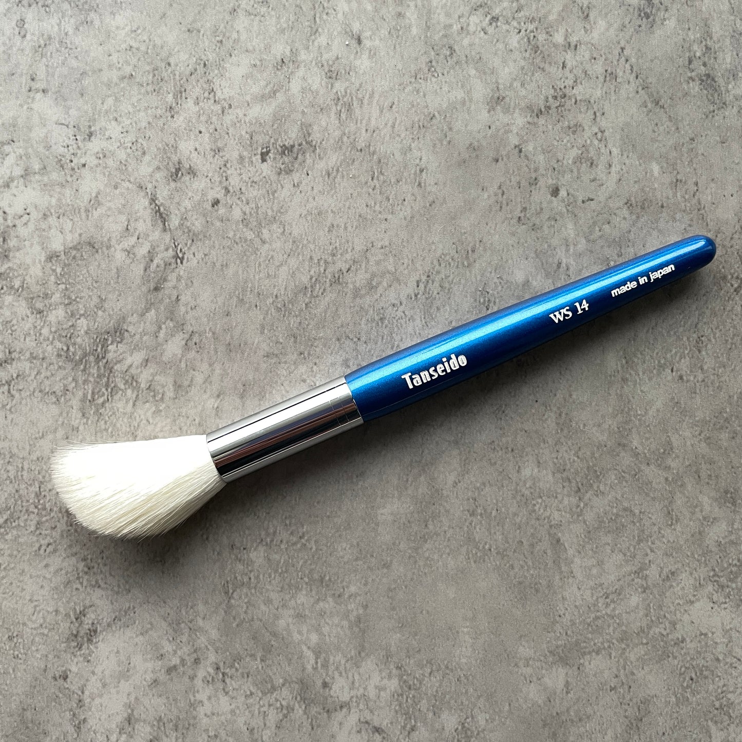 Tanseido Highlight Brush WS14,medium handle,angle,sokouho