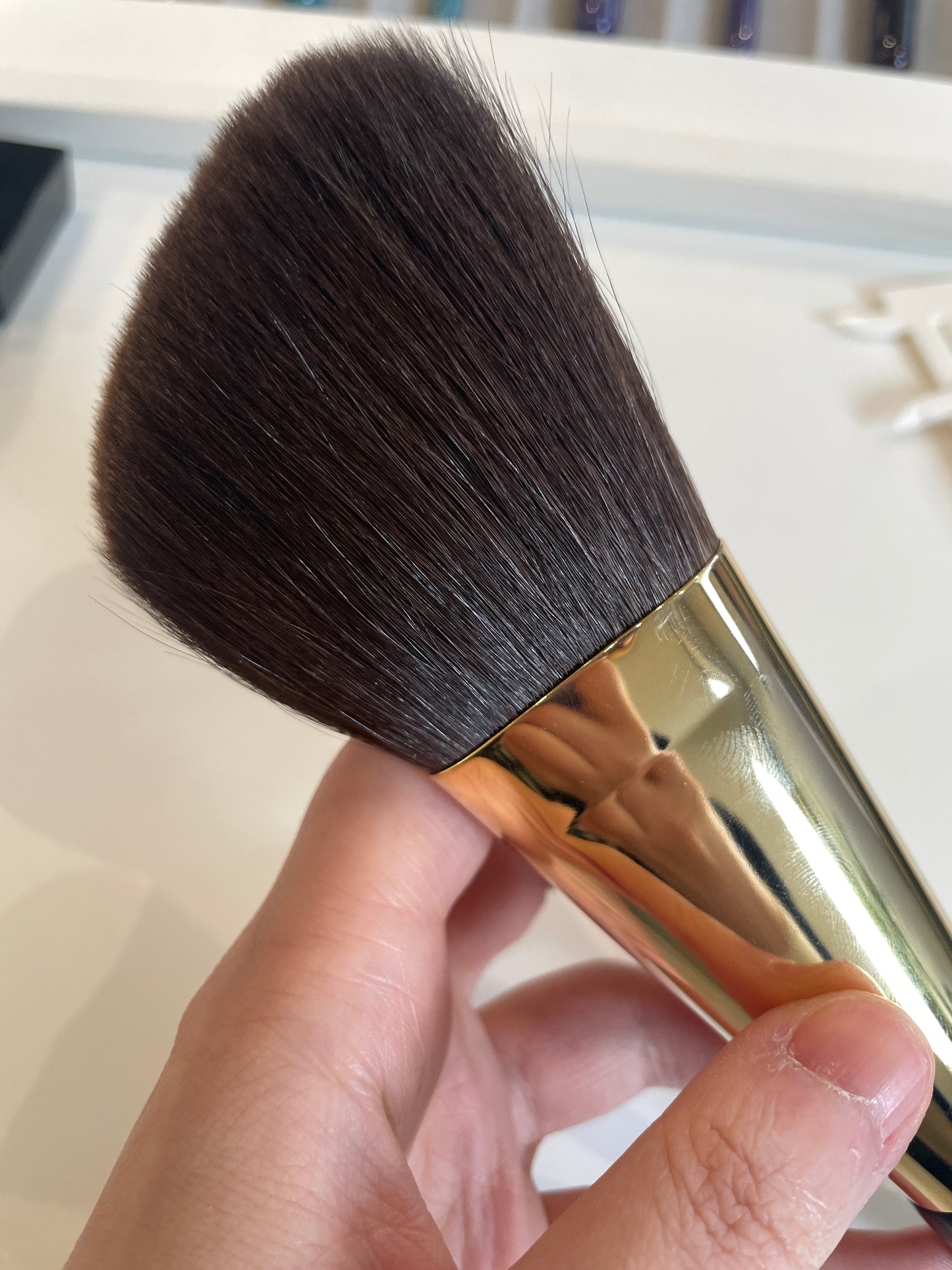 Mizuho jumbo face brush,angle,blue-gray squirrel