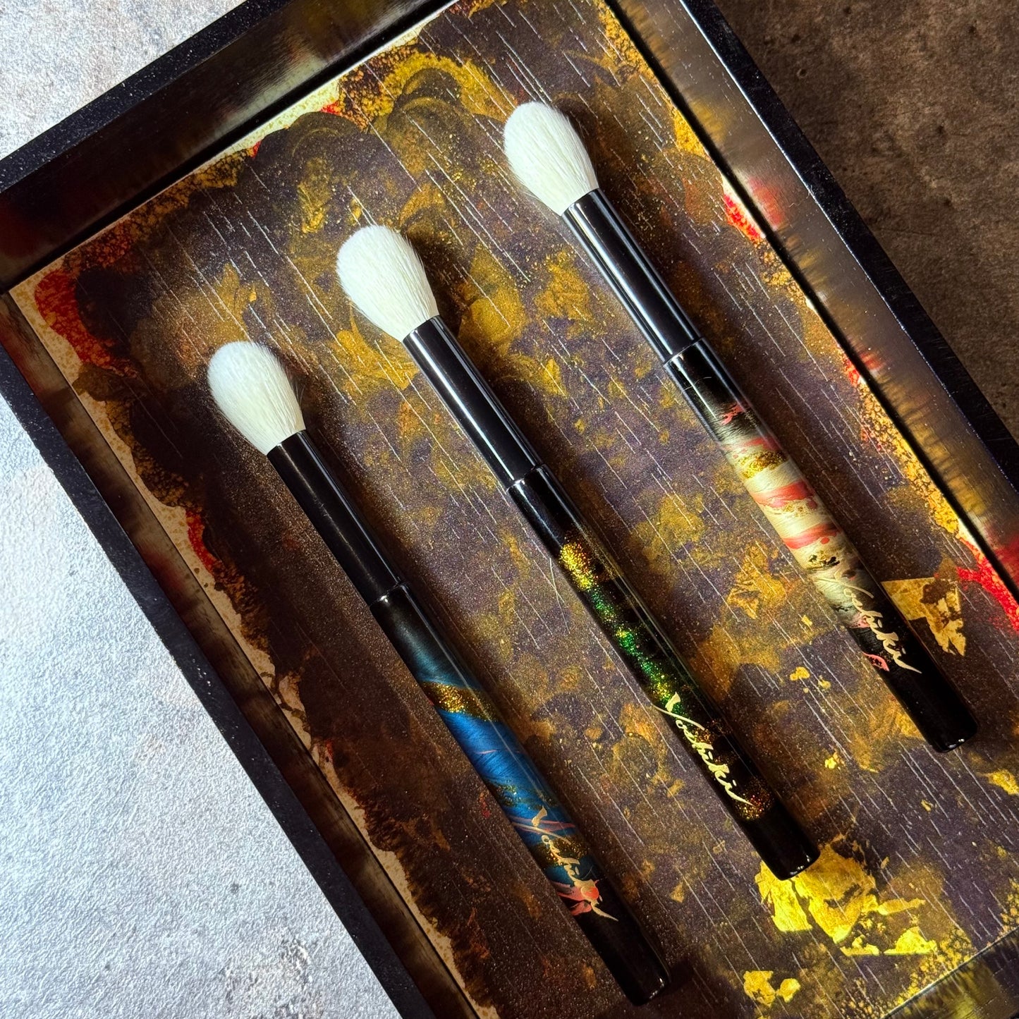 KOYUDO 2025 limited edition eyeshadow brush L 20mm close to gokujyo saibikoho Wajima-Nuri