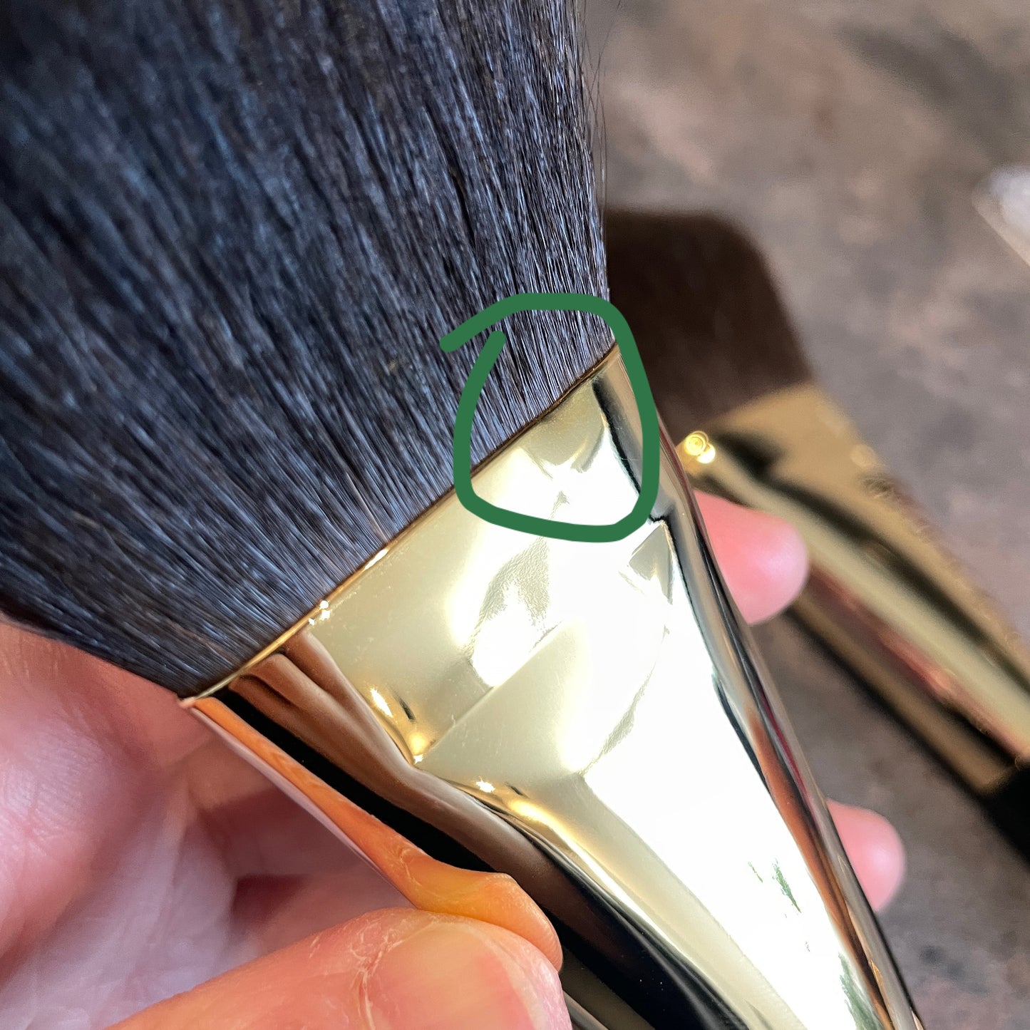 Mizuho jumbo face brush,angle,blue-gray squirrel