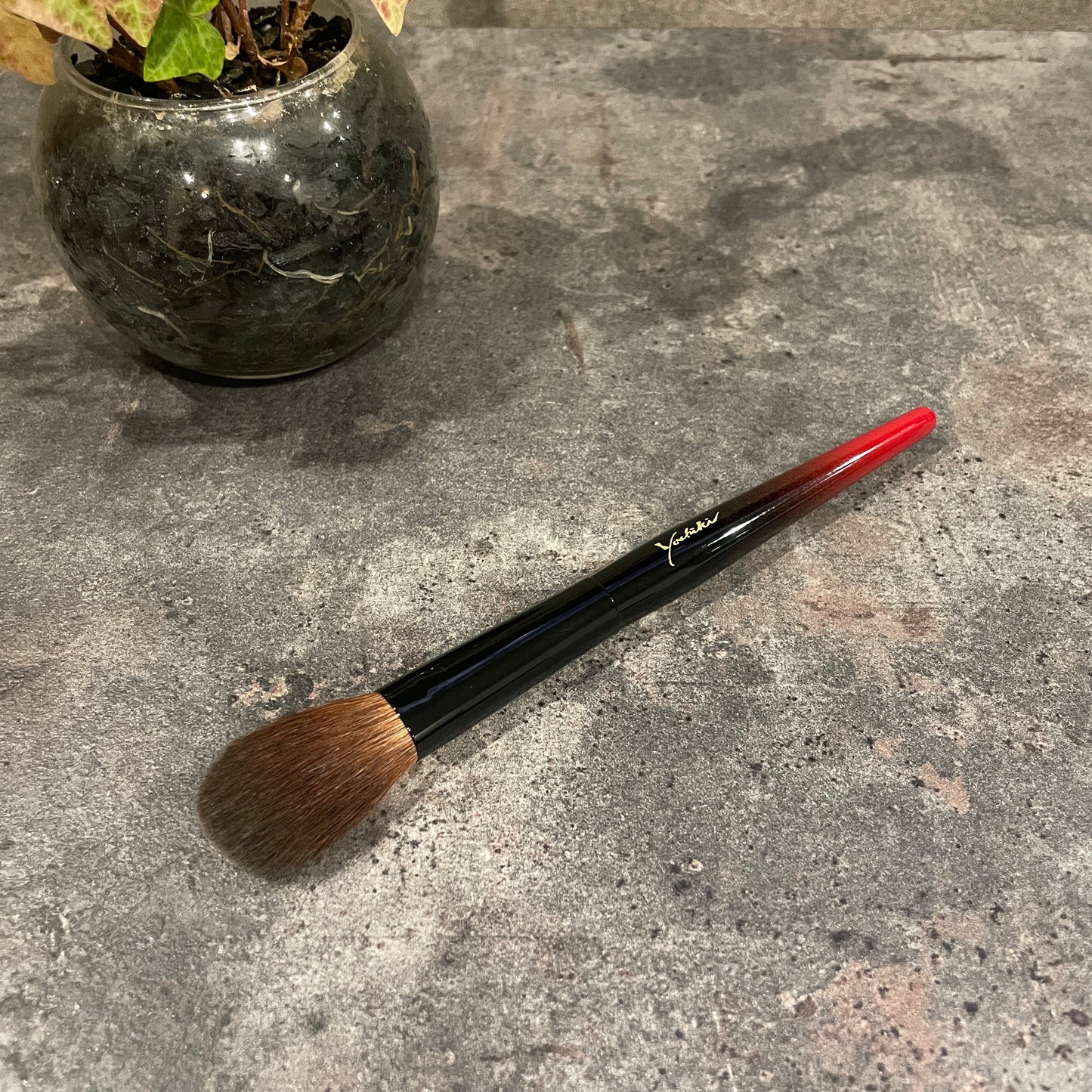 KOYUDO cheek brush,red squirrel,round-flat,limited edition by Yoshiki