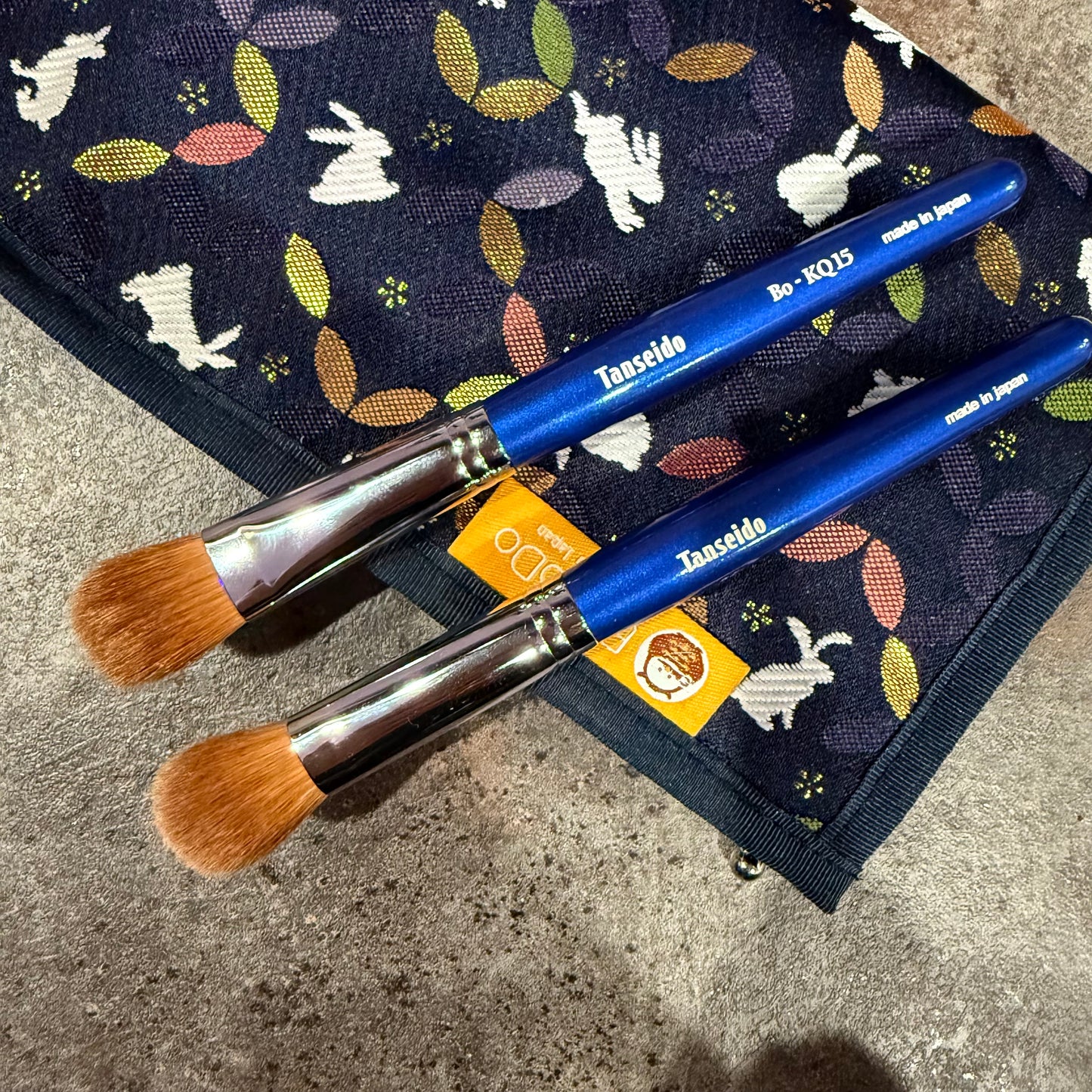 Tanseido KQ15S special version eyeshadow brush L,mini foundation brush,kolinsky
