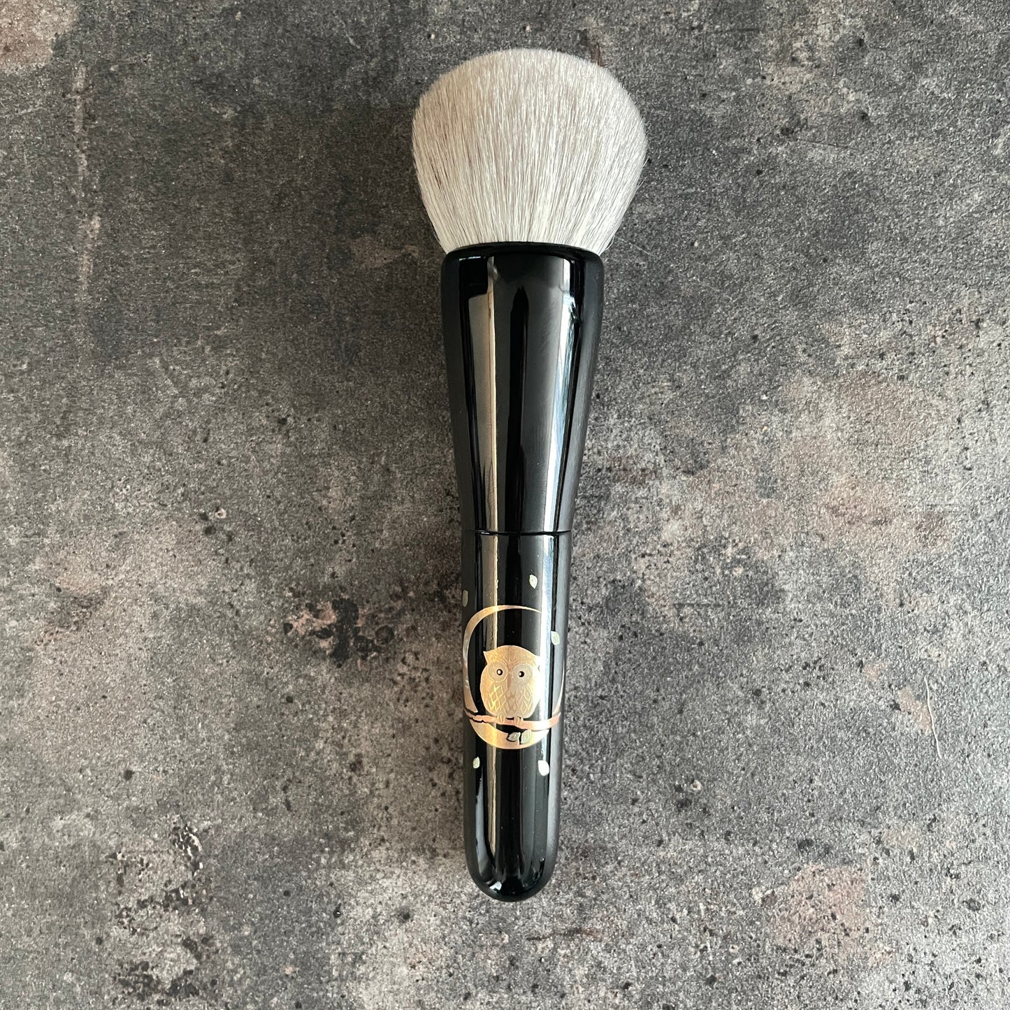 CHIKUHODOxBoBo make up brush fundation face powder bronzer silver fox mix saikoho makie handle owl