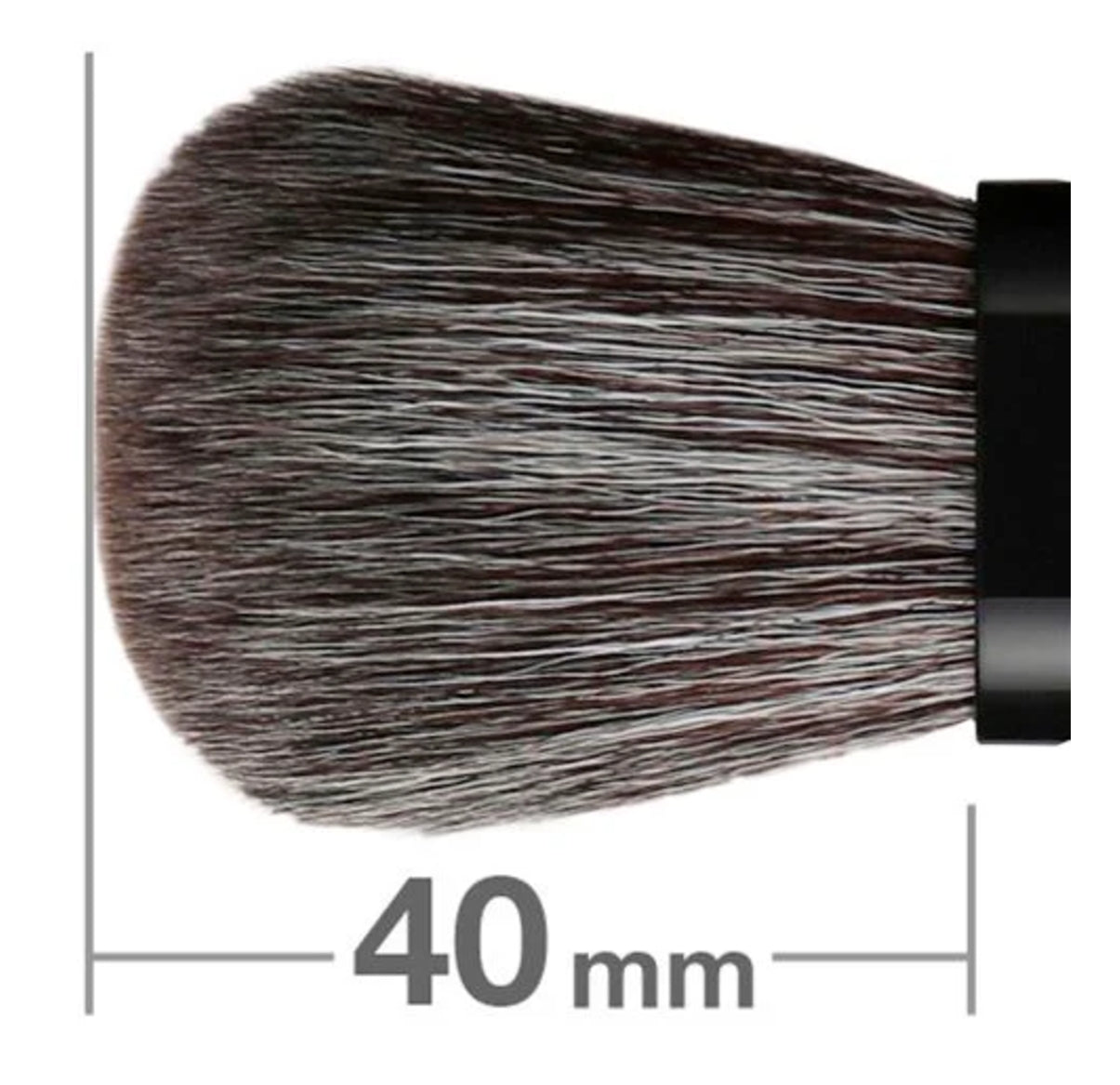 HAKUHODO H613/H613pi Slide Face Brush L Round & Flat Gray squirrle mix goat