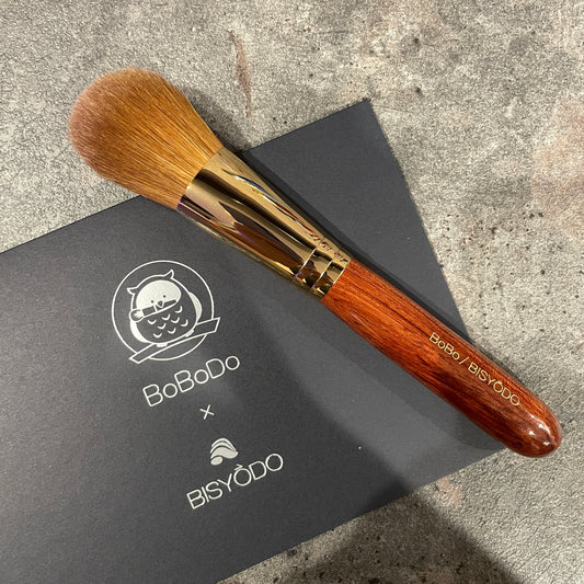 BISYODO bobo collaboration powder cheek brush flat round kolinsky