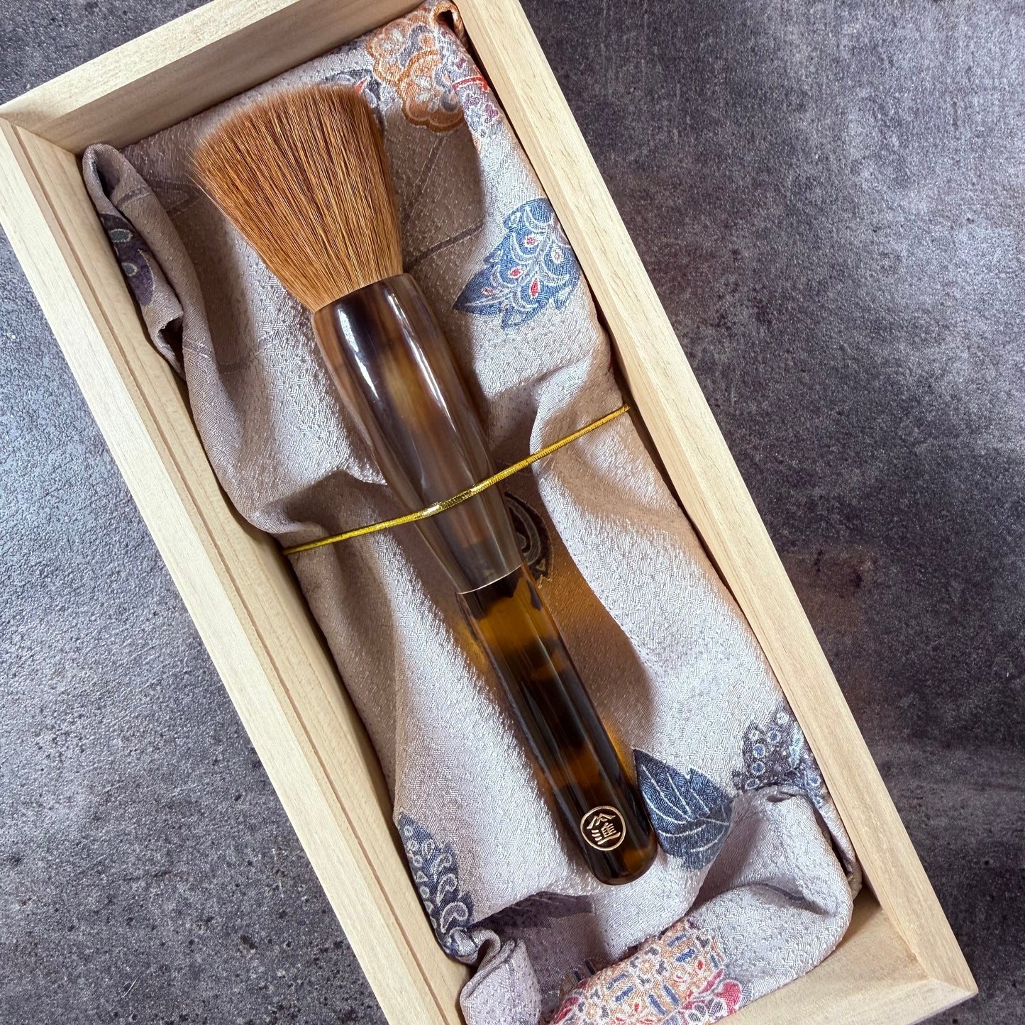 (Custom Order Deposit)Bunshindo Artisan Handmade Makeup Brush with Vintage Kolinsky ferrule 19mm
