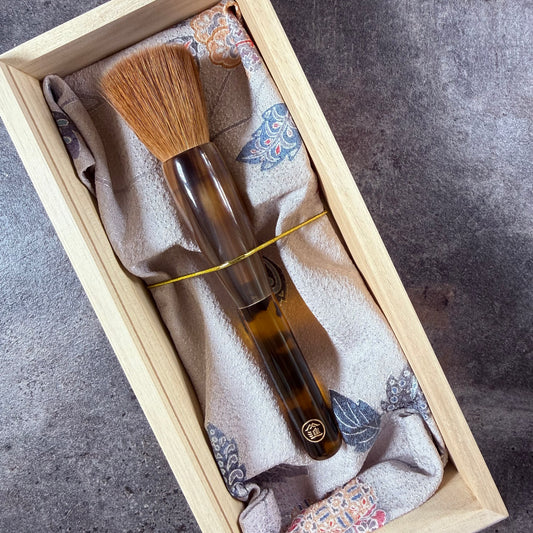 (Custom Order Deposit)Bunshindo Artisan Handmade Makeup Brush with Vintage Kolinsky ferrule 19mm