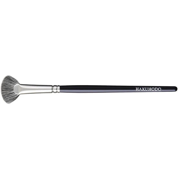 Hakuhodo F7145 fan brush gray squirrel mix goat