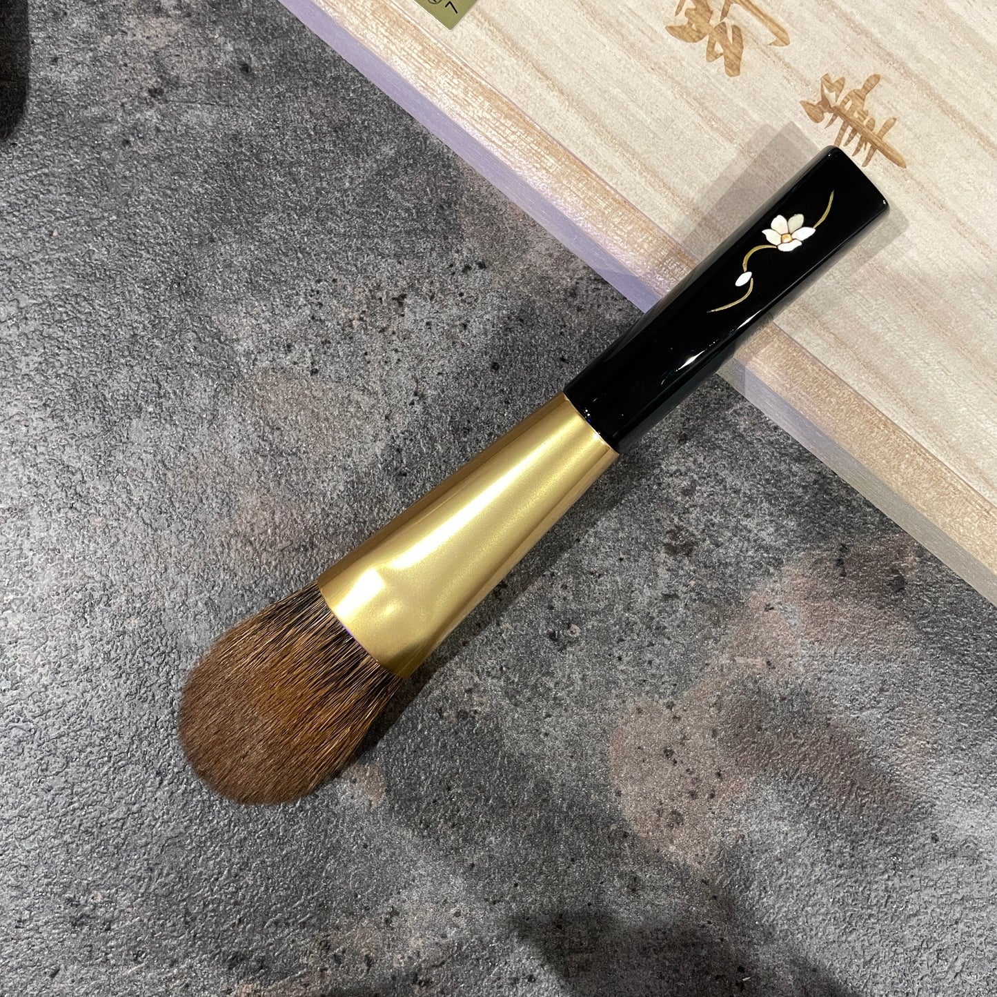 KOYUDO RCS cheek brush,flat round,red Canadian squirrel,by Yoshiki