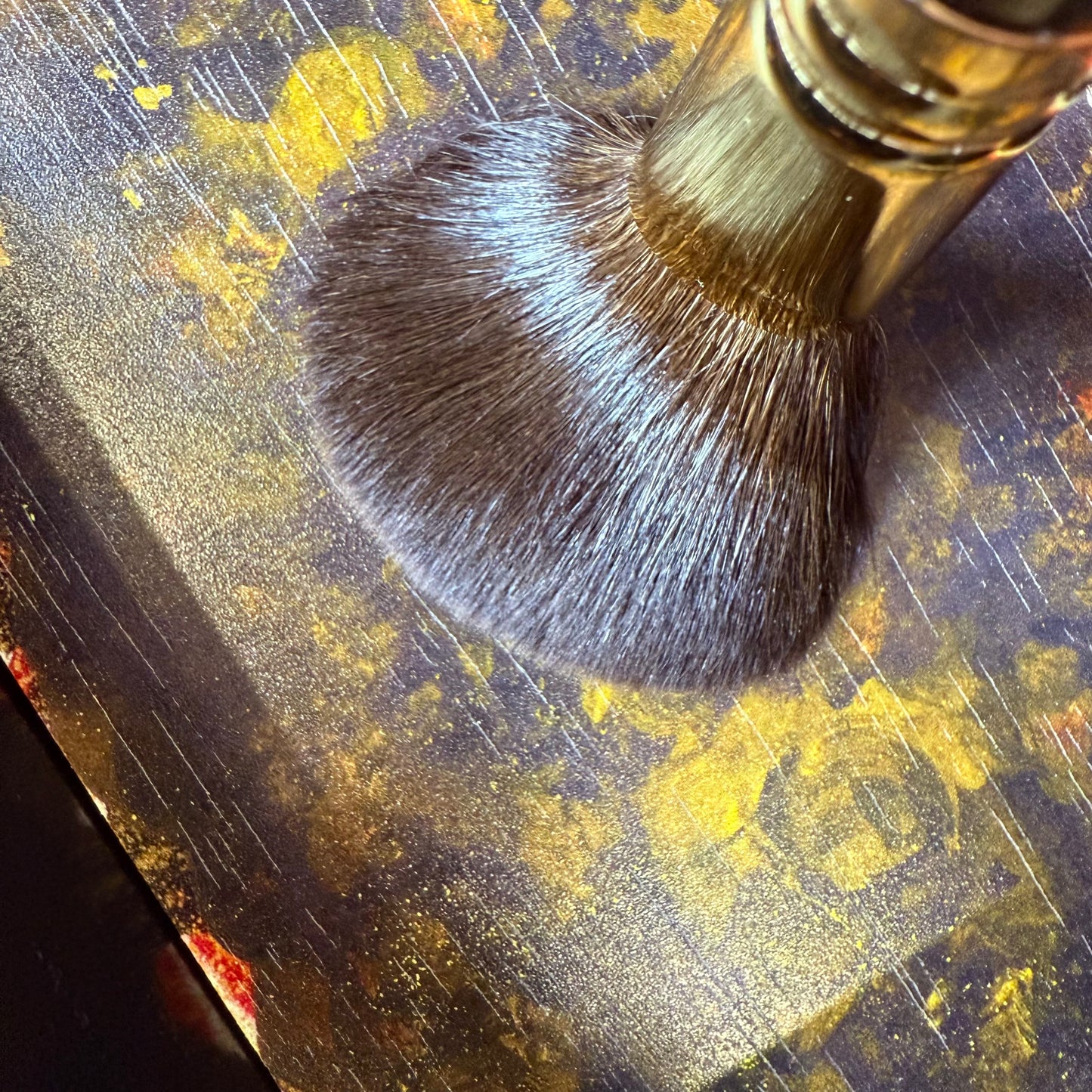 EIHODO GP-1 powder cheek brush flat round gray squirrel makie design