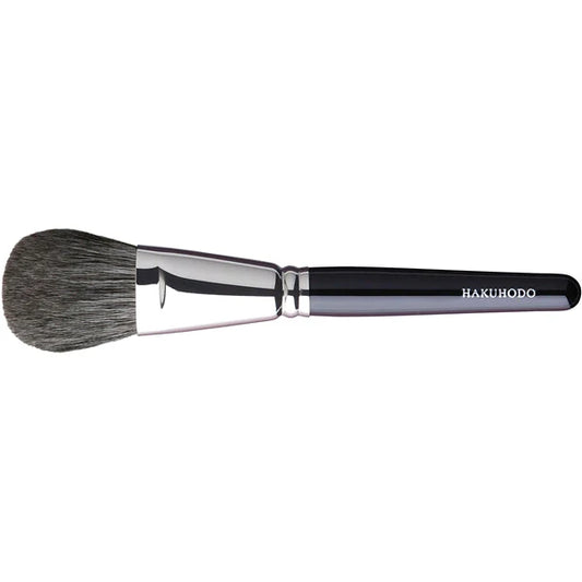 HAKUHODO G501 cheek brush round flat gray squirrel mix goat