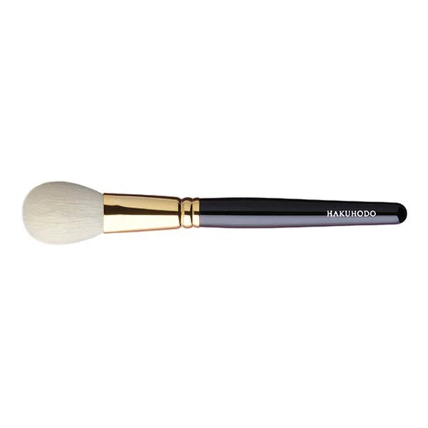 HAKUHODO S110 S110bk cheek brush round flat goat hair