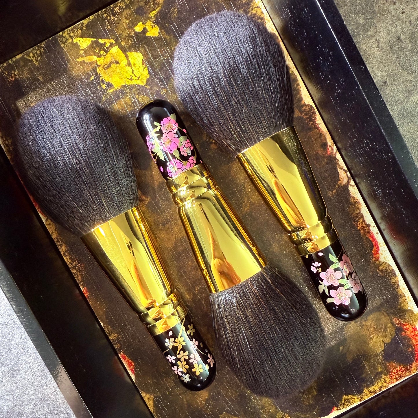 EIHODO GP-2 power brush flat round gray squirrel mix sokoho makie design