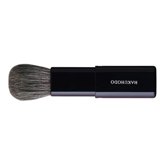 HAKUHODO J603 slide face brush round flat gray squirrel mix goat