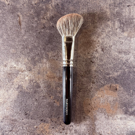 HAKUHODO older version B512 G512 highlight contour brush angle gray squirrel mix goat