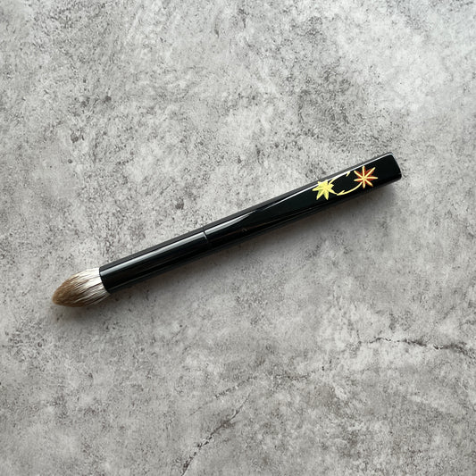 KOYUDO eyeshadow brush L,Silver fox,flame shape,makie design short handle,By Yoshiki