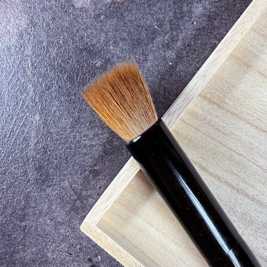 (pre-order) Eihodo Vintage Weasel Stippling Brush | Handcrafted Kumano Fude for Foundation, Cream & Powder