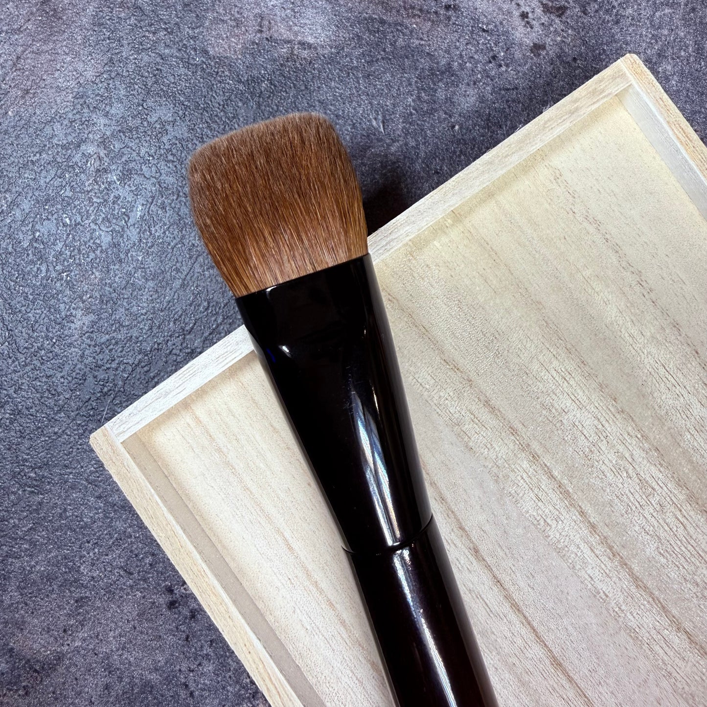 KOYUDO Kolinsky Five-Sided Foundation Brush M-Precision Design with Yoshiki’s Rare Super Kolinsky Hair
