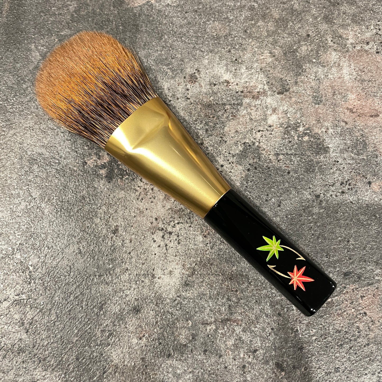 KOYUDO RCS face powder brush S,Red Canadian squirrel,raden lotus handle/Makie handle