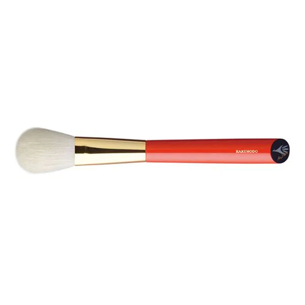 HAKUHODO S110 S110bk cheek brush round flat goat hair