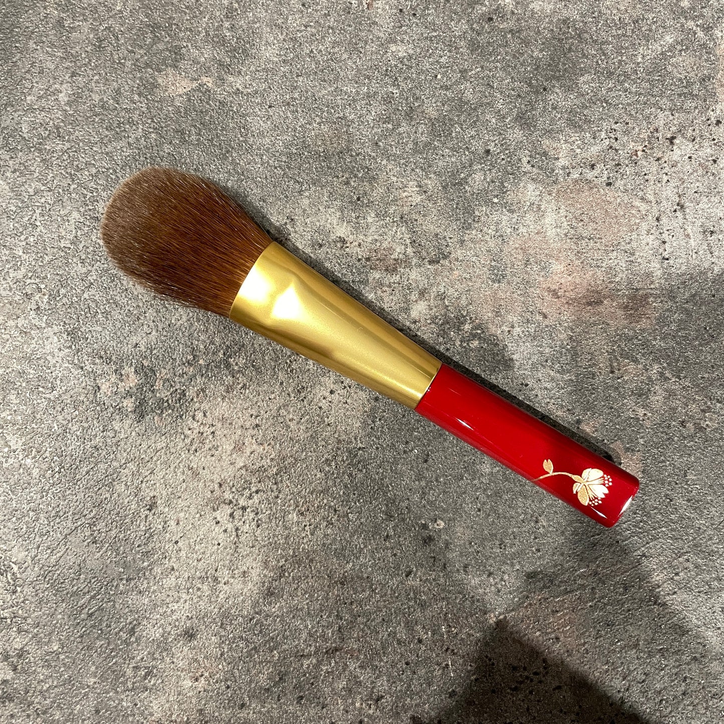 KOYUDO red squirrel cheek brush makie handle flat round