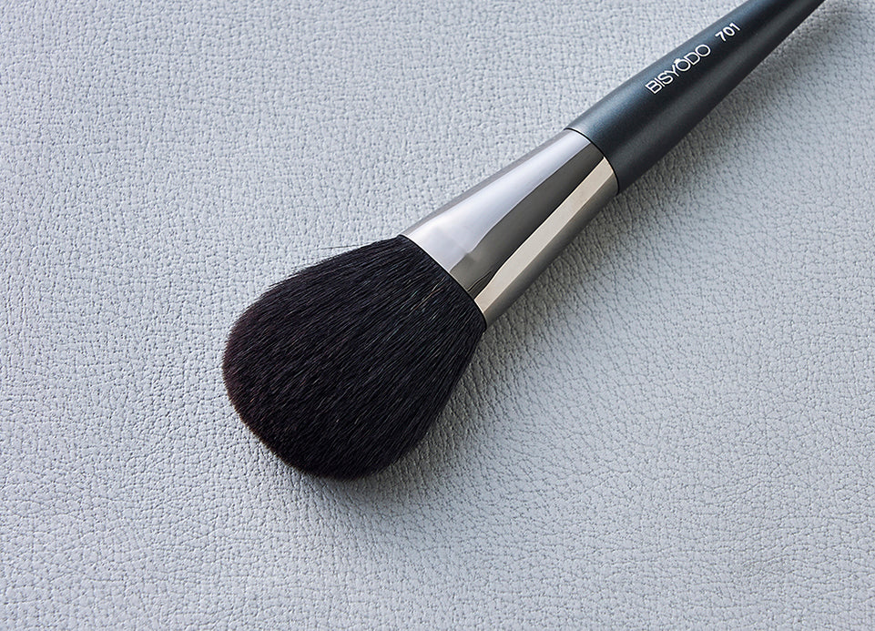 BISYODO T-701 Powder Brush,round flat,sokoho goat hair,TSUMUGI serise