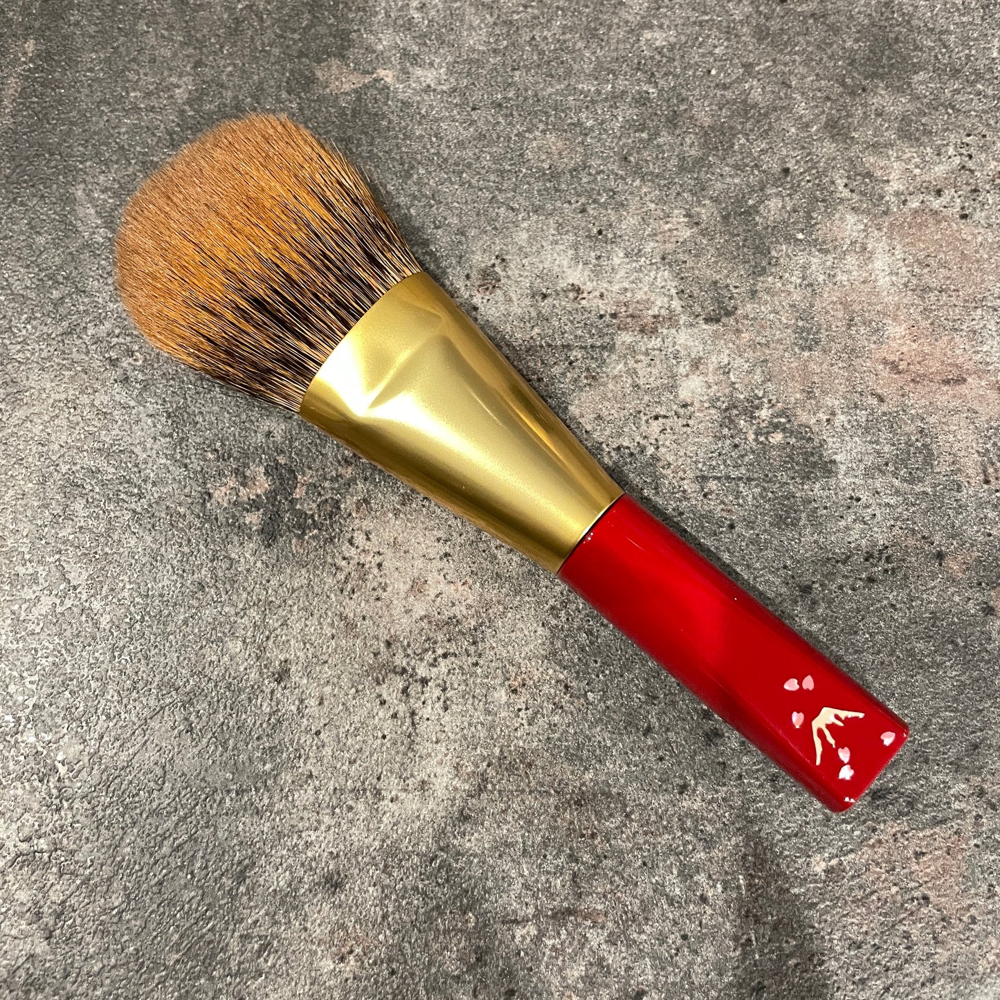 KOYUDO RCS face powder brush S,Red Canadian squirrel,raden lotus handle/Makie handle