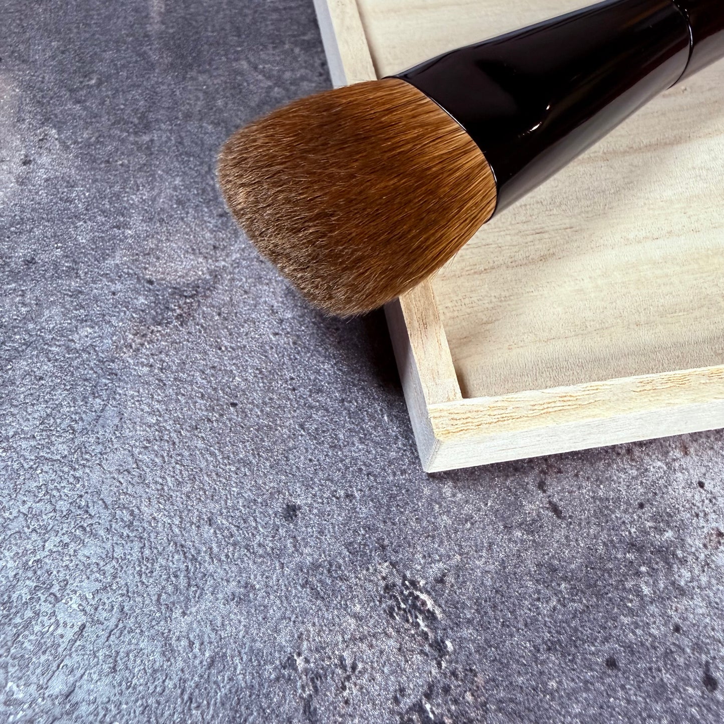 KOYUDO Kolinsky Five-Sided Foundation Brush M-Precision Design with Yoshiki’s Rare Super Kolinsky Hair