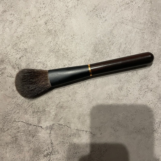 Mizuho Cheek brush L,Limited edition,Kokutan (ebony)handle,old gray squirrel,flat-round,BB-2