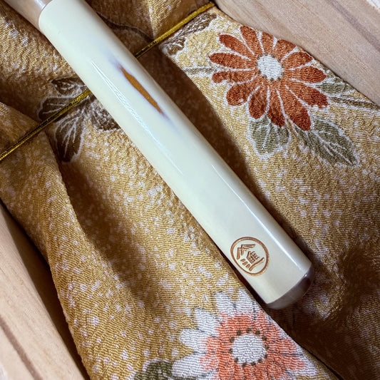 (Custom Order Deposit)Bunshindo Artisan Handmade Awayuki Makeup Brush with Vintage Kolinsky & Vintage Saikoho Hair