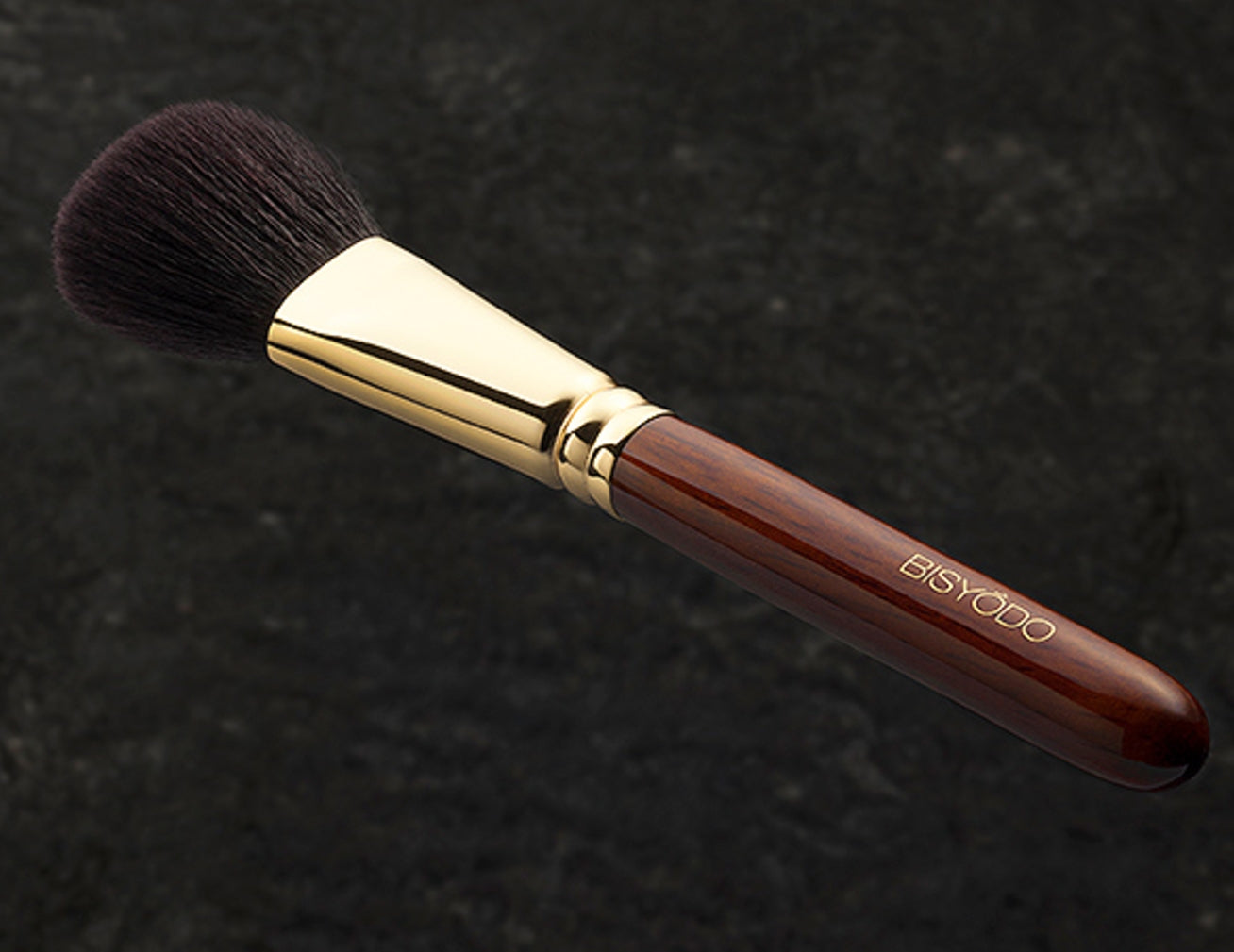 BISYODO B-C-01 cheek brush,round flat,saikoho LONG SERIES