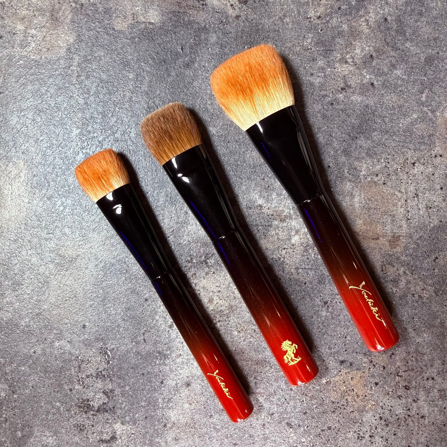KOYUDO Kolinsky Five-Sided Foundation Brush M-Precision Design with Yoshiki’s Rare Super Kolinsky Hair
