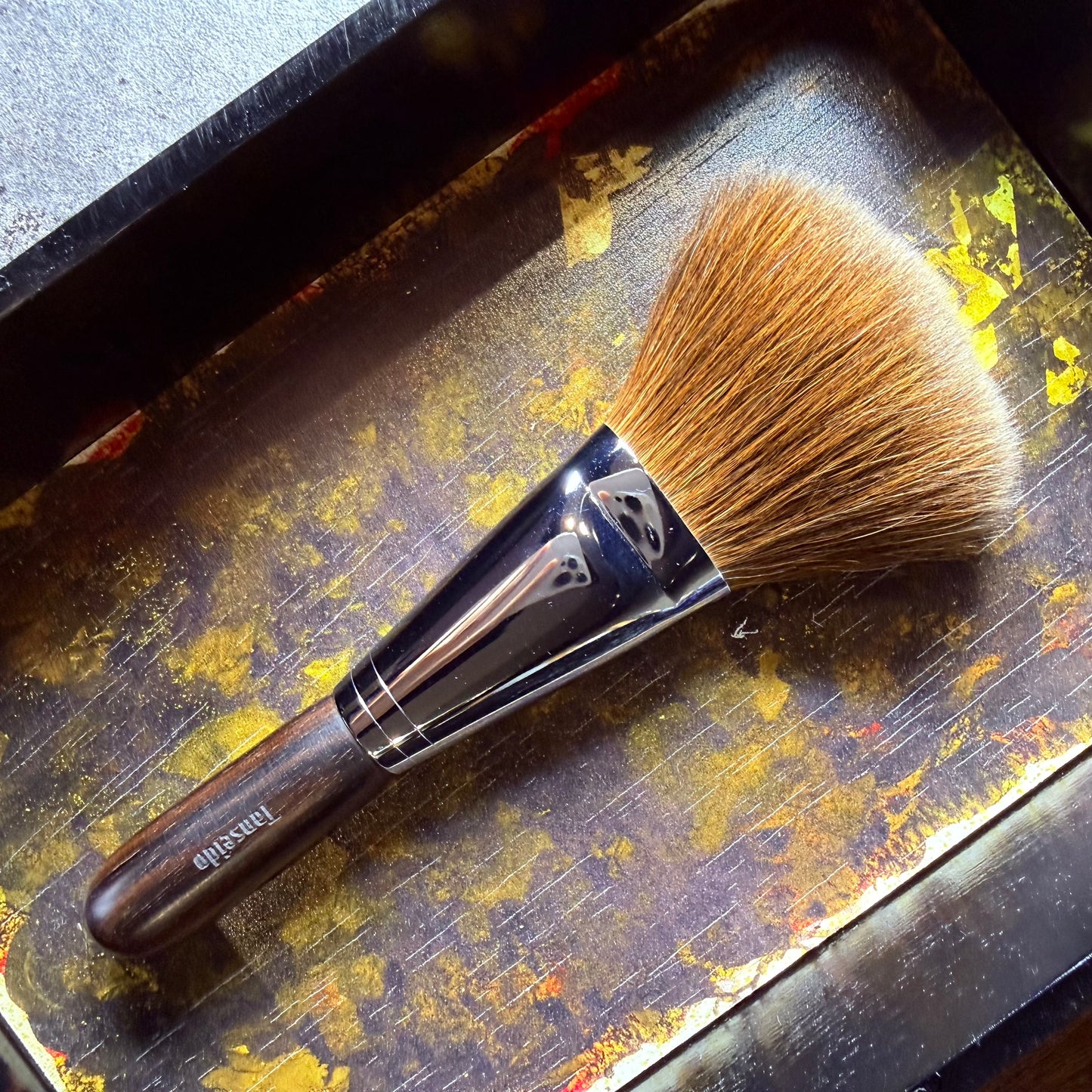 Tanseido make up brush setting brush vintage red squirrel