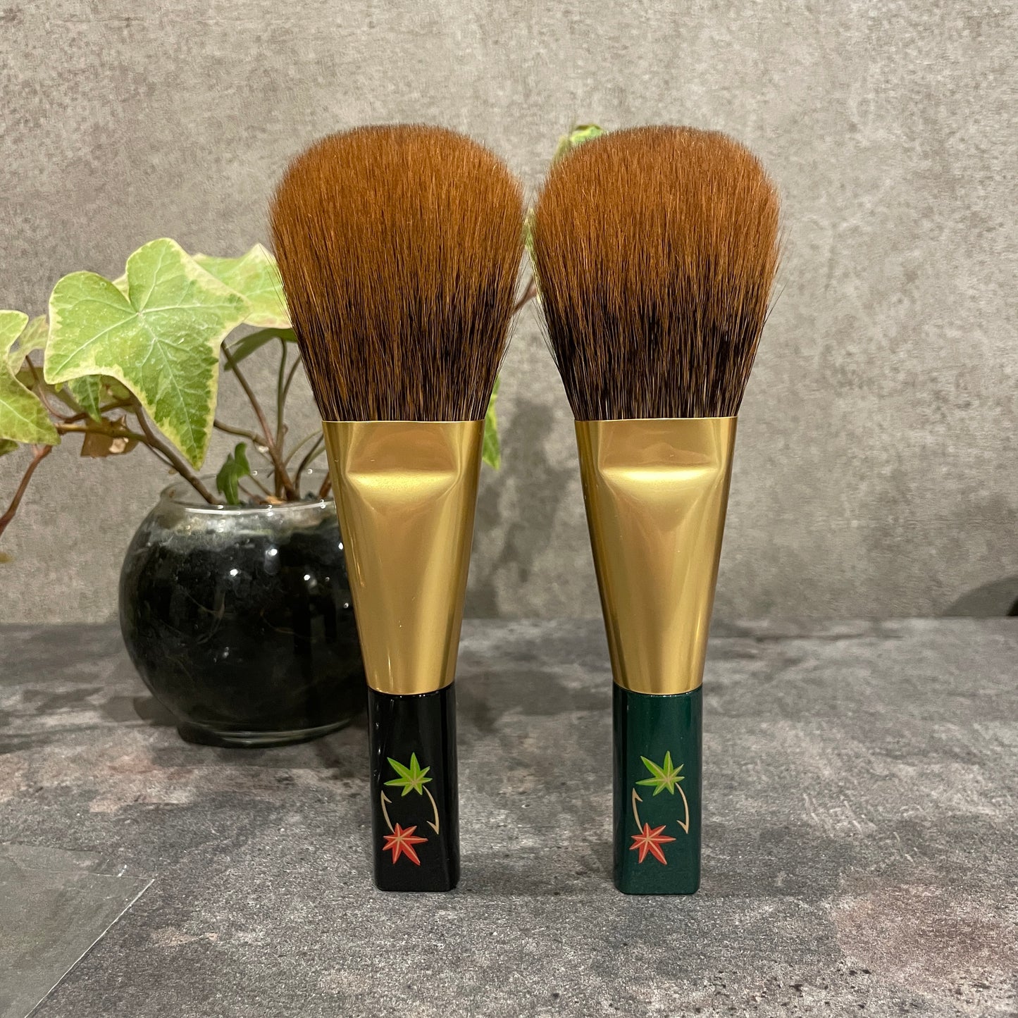 KOYUDO RCS face brush L,55mm,Makie momiji handle,red Canadian squirrel,by Yoshiki