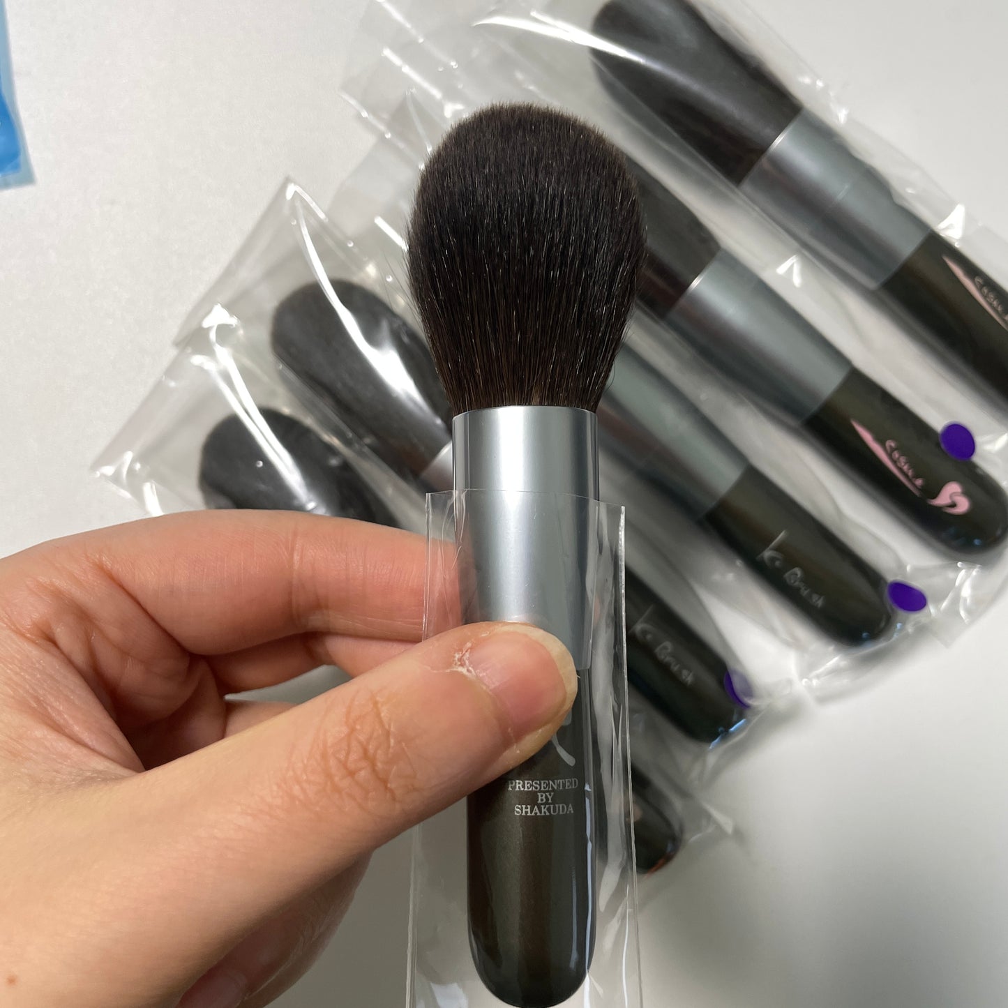 Mizuho outlet brush face powder brush S 43mm flame shape gray squirrel