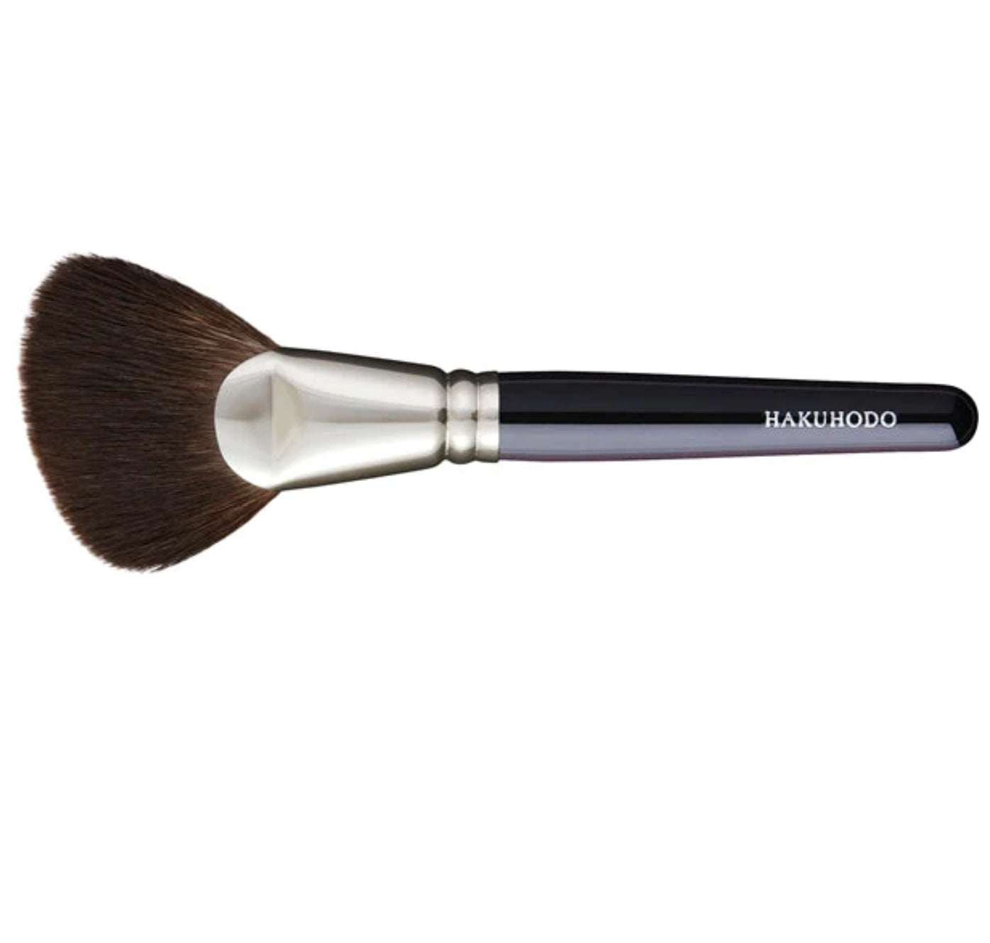 HAKUHODO F1332 face brush Ougi short and angled gray squirrel