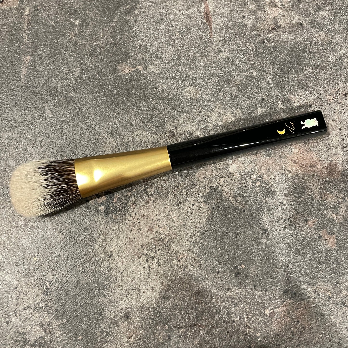 KOYUDO WCS cheek brush,flat round,white Canadian squirrel,by Yoshiki