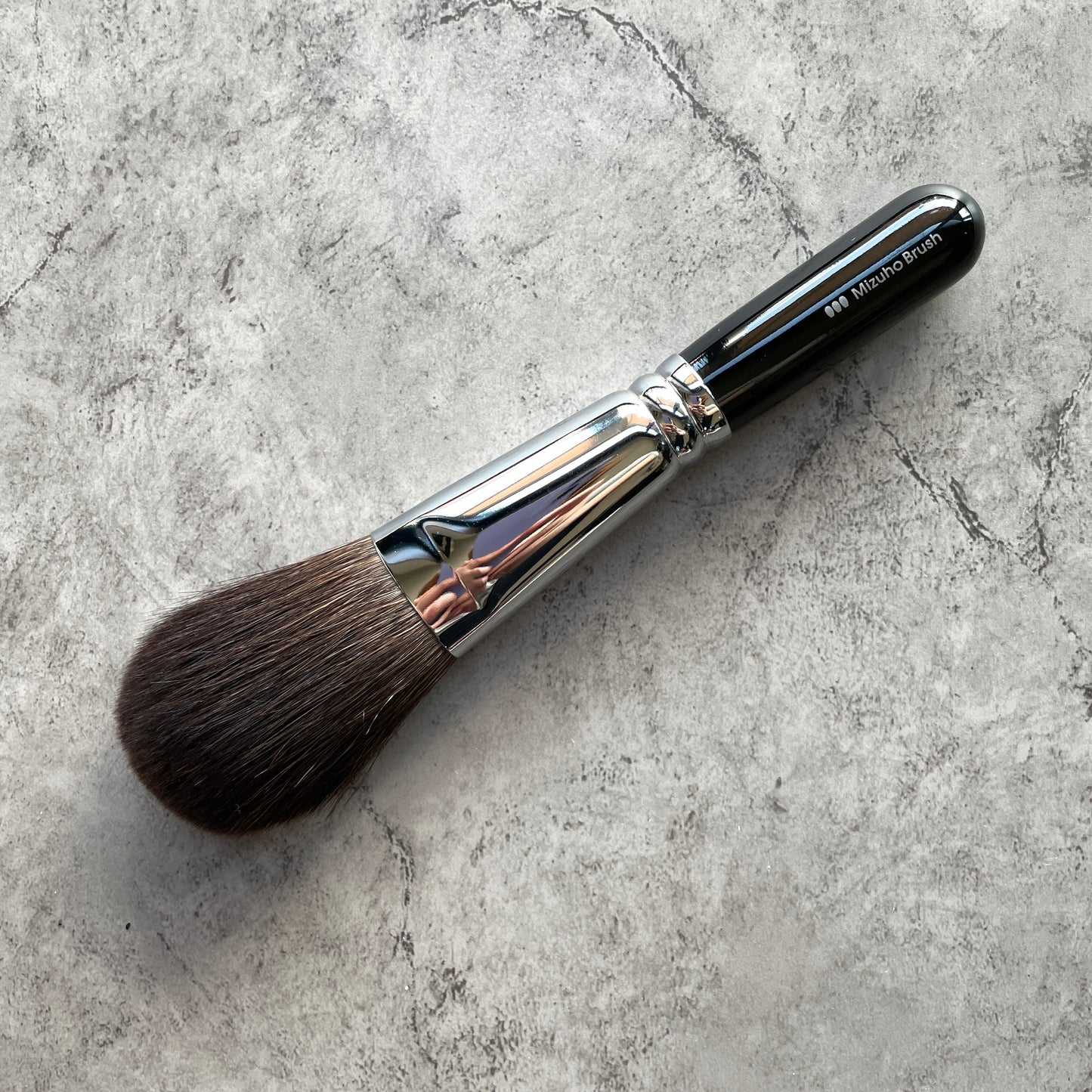 Mizuho Face powder brush,BF-2,Flat-round,Gray squirrel