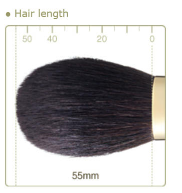 CHIKUHODO GSN-1 Powder Brush Round Flat Gray Squirrel mix sokoho