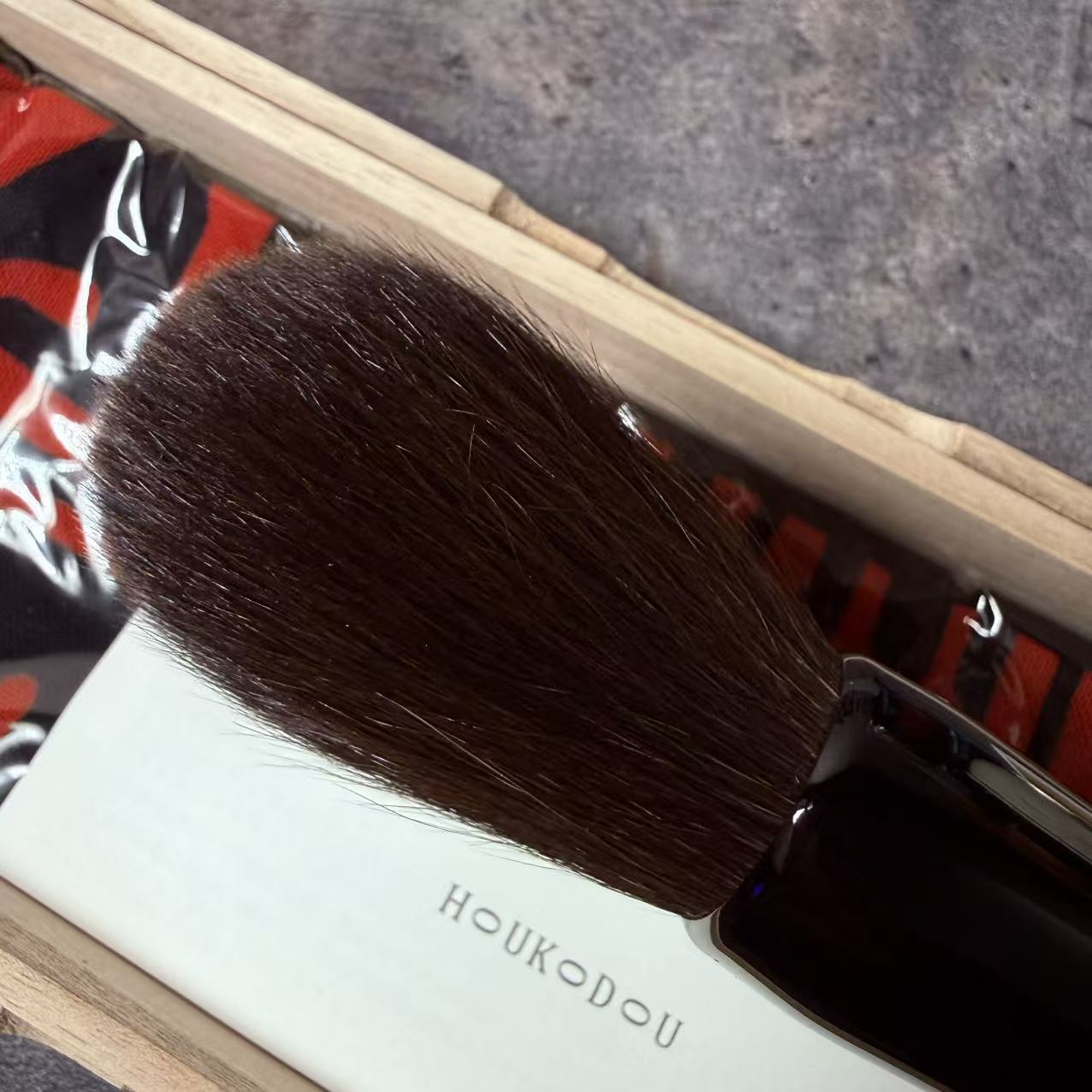 HOUKODO Face Powder Brush Gray Squirrel 60mm