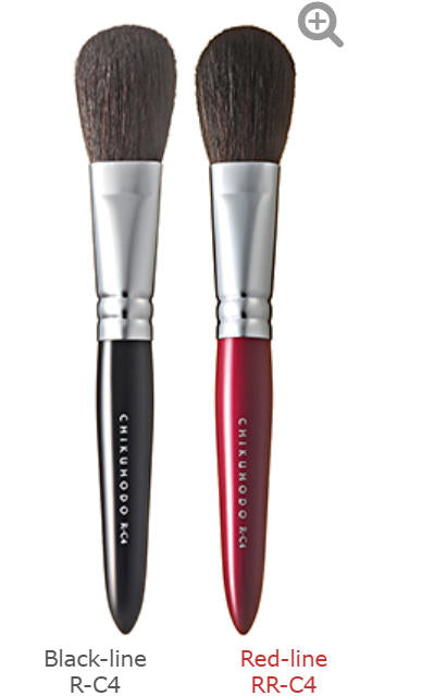 CHIKUHODO R-C4/RRC-4 Cheek Brush Flat-round Horse