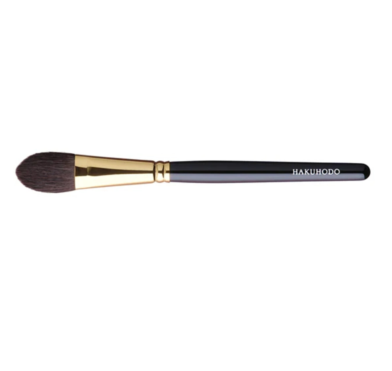 HAKUHODO S116Bk Highlighter Brush Round & Flat Gray squirrel